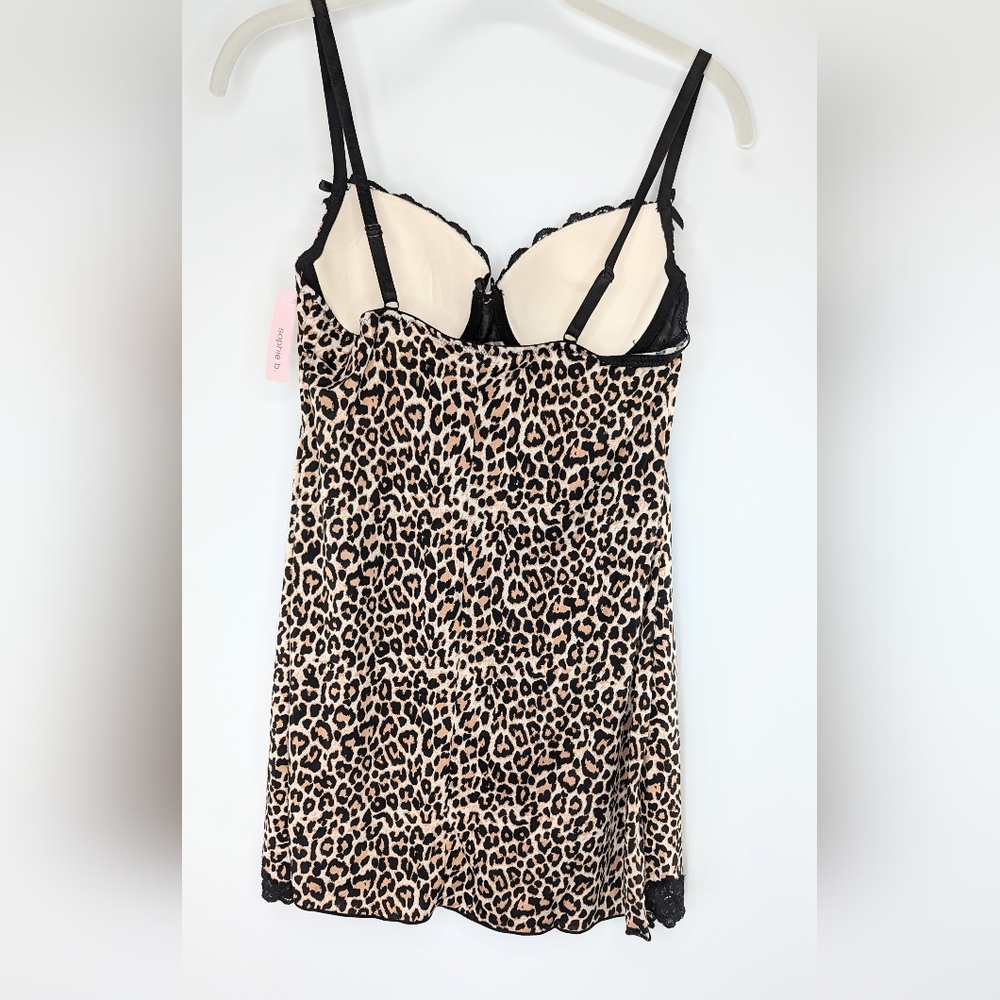 Sophie b 2pc leopard print camisole and thong Medium 240527 - Picture 2 of 5